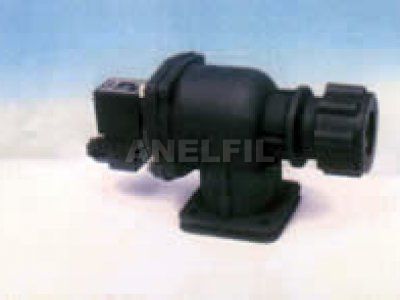 Fitted type, flange equipped valve.